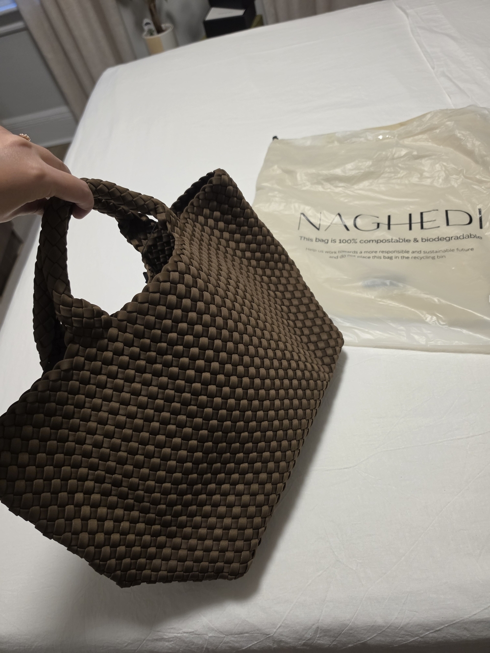 NWT Naghedi Medium Woven Tote - Picture 2 of 9
